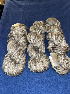 Universal Infusion Handpaints Yarn - Dark and Light Gray & Cream Tones, 3 sk lot